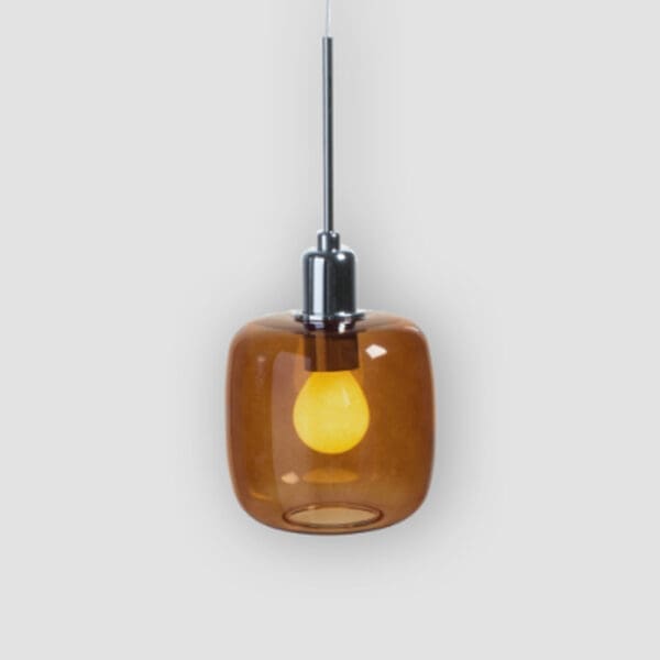 SP Light DIVA single suspension -  chrome glass B amber