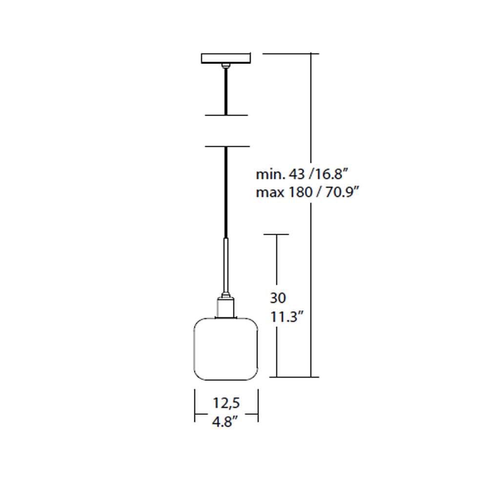 SP Light DIVA sospensione singola - cromo vetro B bianco - immagine 3