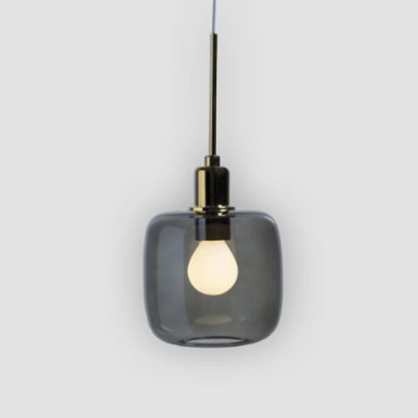 SP Light DIVA single suspension -  gold glass B grey