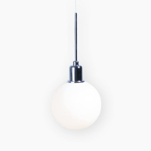 SP Light DIVA single suspension -  chrome glass R white
