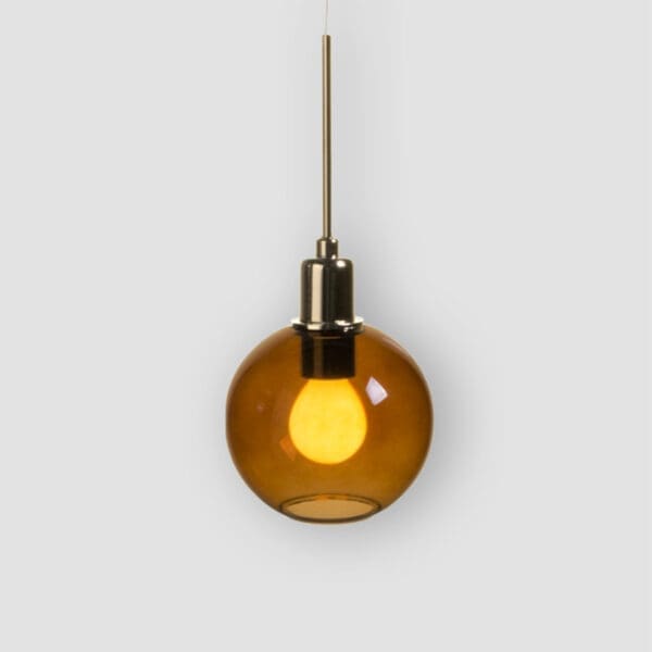 SP Light DIVA sospensione singola - oro vetro R ambra