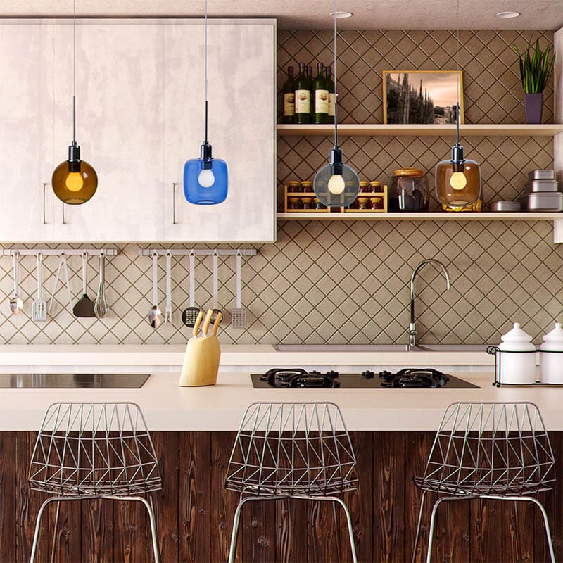 SP Light DIVA sospensione singola - oro vetro R bianco - immagine 2