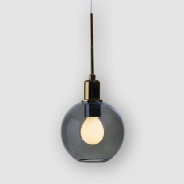 SP Light DIVA single suspension -  gold glass R grey