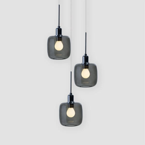 SP Light DIVA triple suspension - chrome glass B gey