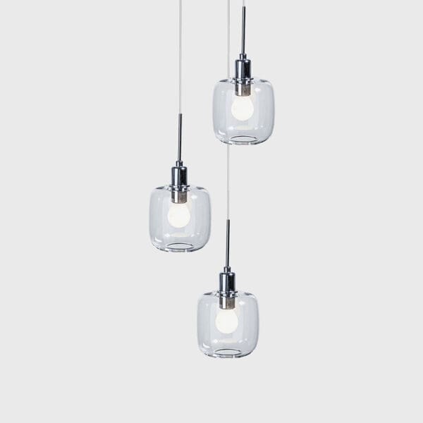 SP Light DIVA triple suspension - chrome glass B clear