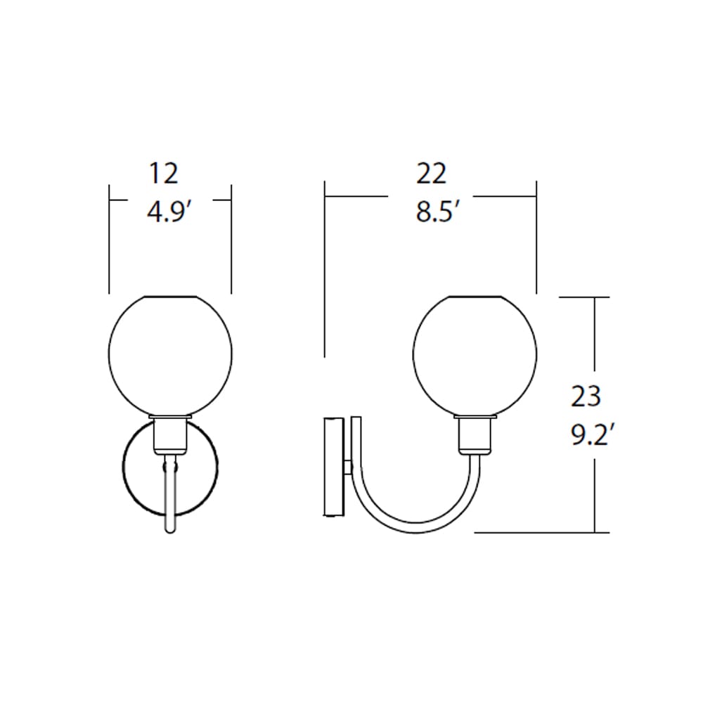 SP Light DIVA parete 1 - cromo vetro R trasparente - immagine 3