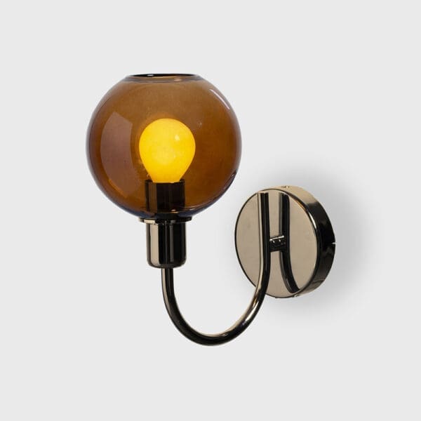 SP Light DIVA wall 1 - gold glass R amber