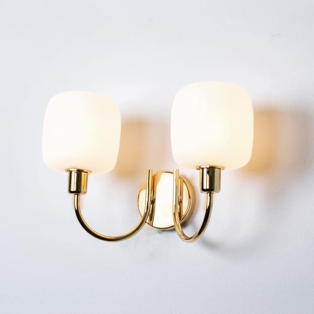 SP Light DIVA parete 2 - oro vetro B bianco