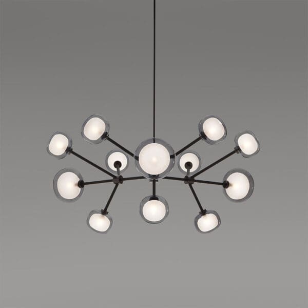 Tooy NABILA 552.12 - nero opaco, cromo nero e vetri fumè