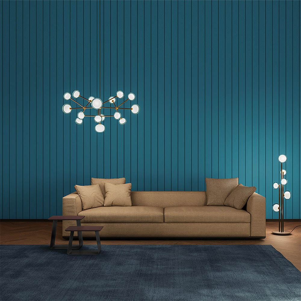 Tooy NABILA 552.16 - matt black, brushed brass and transparent glass - Image 2