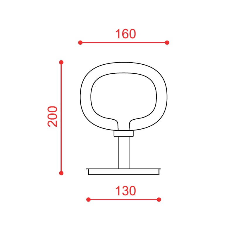 Tooy NABILA 552.32 - matt black, brushed brass and transparent glass - Image 3