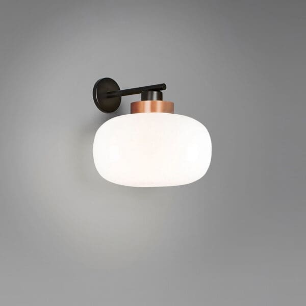 Tooy LEGIER 557.44 - nero sabbia, vetro bianco e anello rame