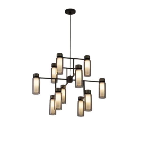 Tooy OSMAN 560.12 - nero opaco, cromo nero e vetri fumè