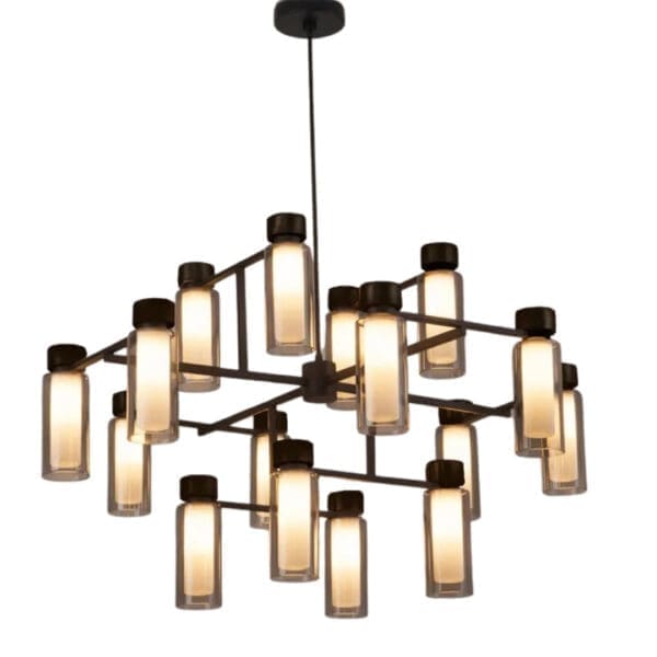 Tooy OSMAN 560.16 - nero opaco, cromo nero e vetri fumè