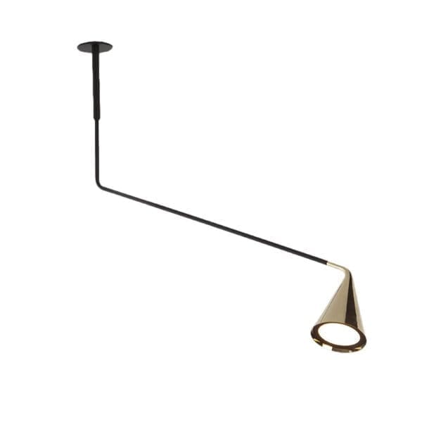 Tooy GORDON 561.15c - nero opaco e ottone spazzolato