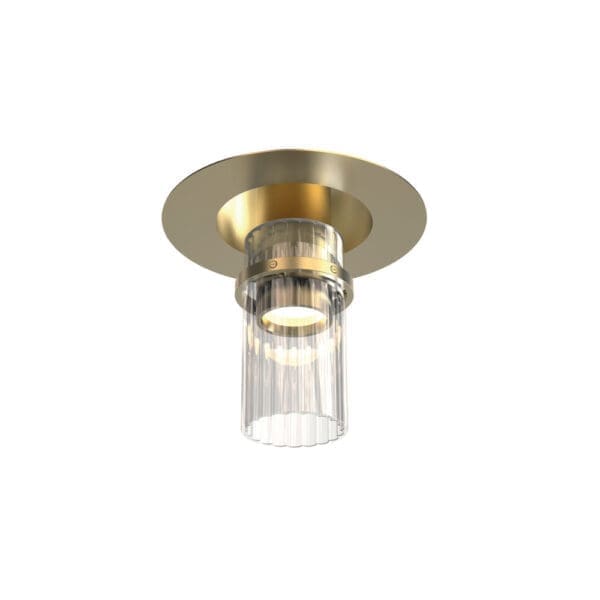 Tooy LEI 564.72 - ottone satinato, vetro trasparente