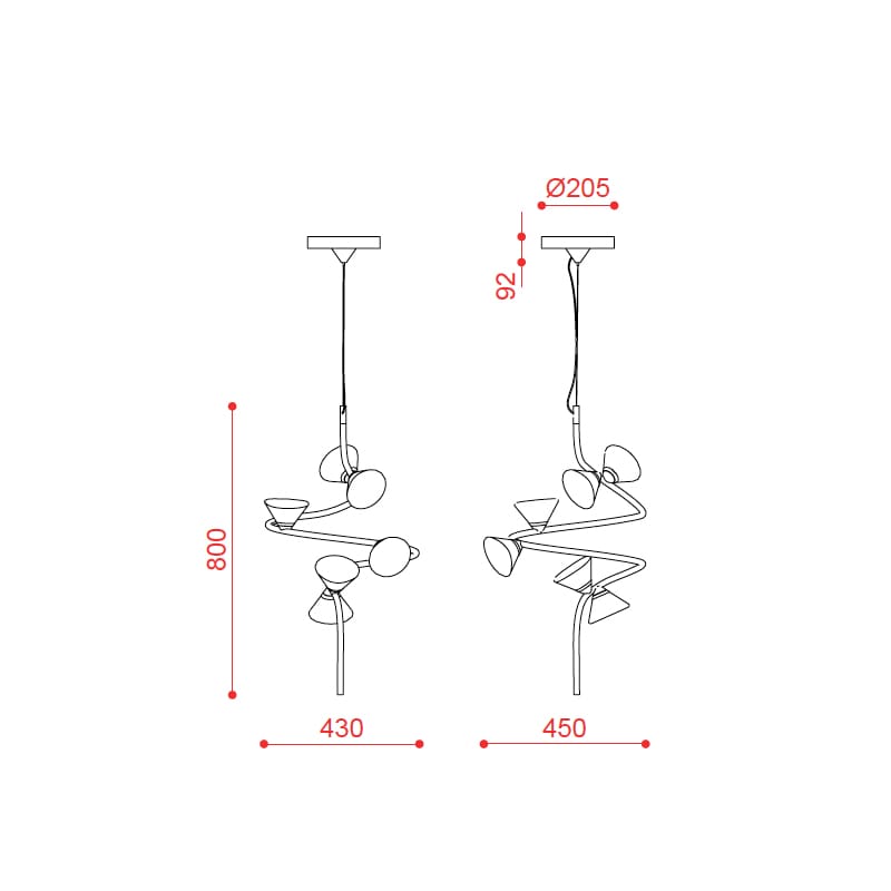 Tooy LINFA 565.22s - titanium, smoked, white and transparent glass - Image 3