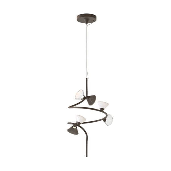 Tooy LINFA 565.22s - nichel opaco, vetro fumè, bianco e trasparente