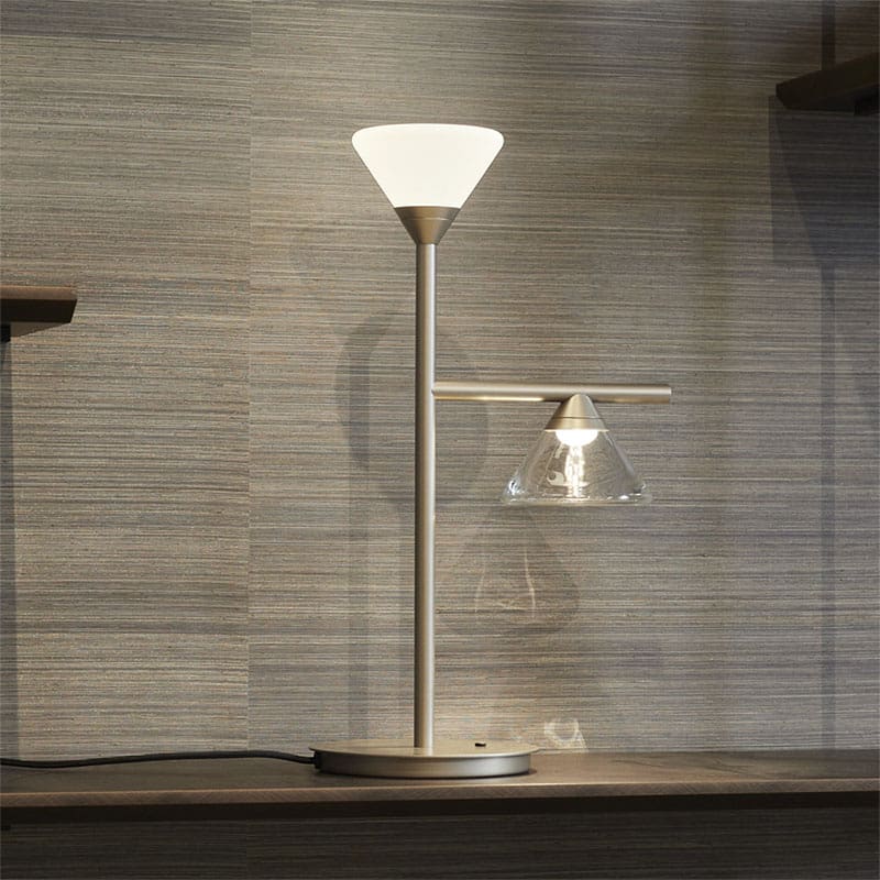 Tooy LINFA 565.32- nichel opaco,vetro fumè, bianco e trasparente - immagine 2