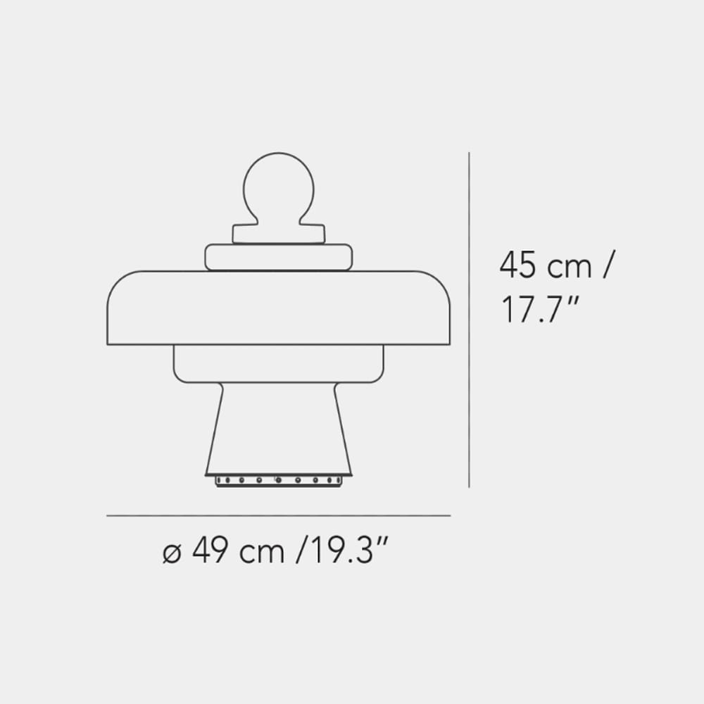 Fontana Arte REGINA table large - white - Image 3