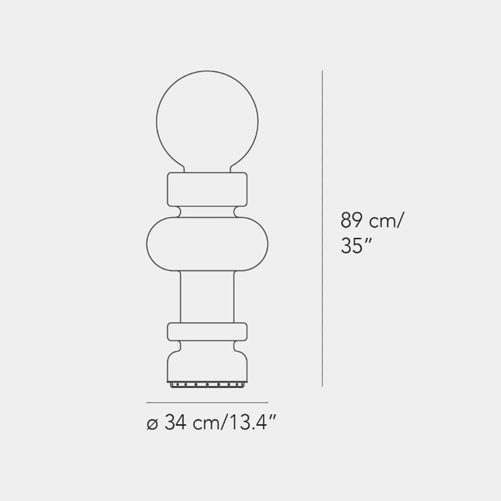 Fontana Arte RE table large - white - Image 3