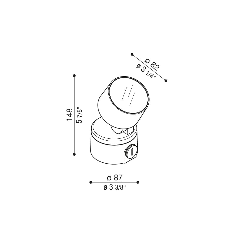 Lombardo NOA 50 - D 3000K - grigio chiaro - immagine 3