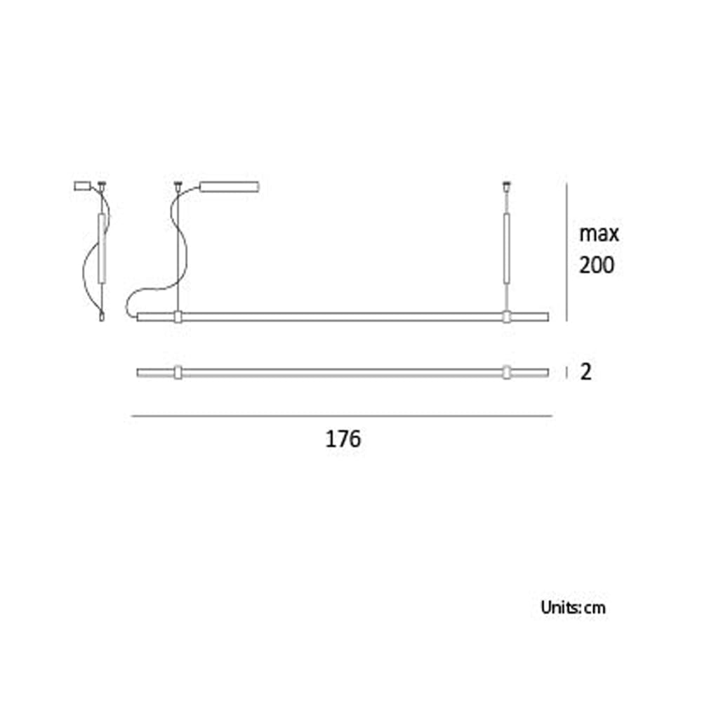 Lumen Center SIBYLLA M - alluminio anodizzato naturale - immagine 3