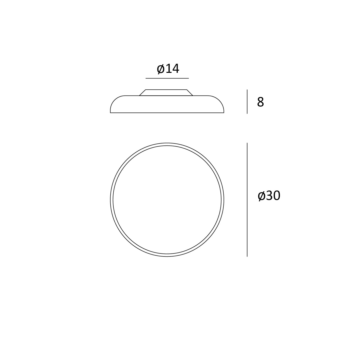 Lumen Center ZERO 30 ceiling - 2700K - rosso marrone - Image 3