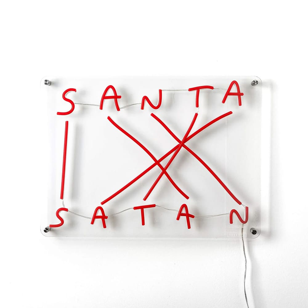 Seletti DECORAZIONE LED SANTA-SATAN