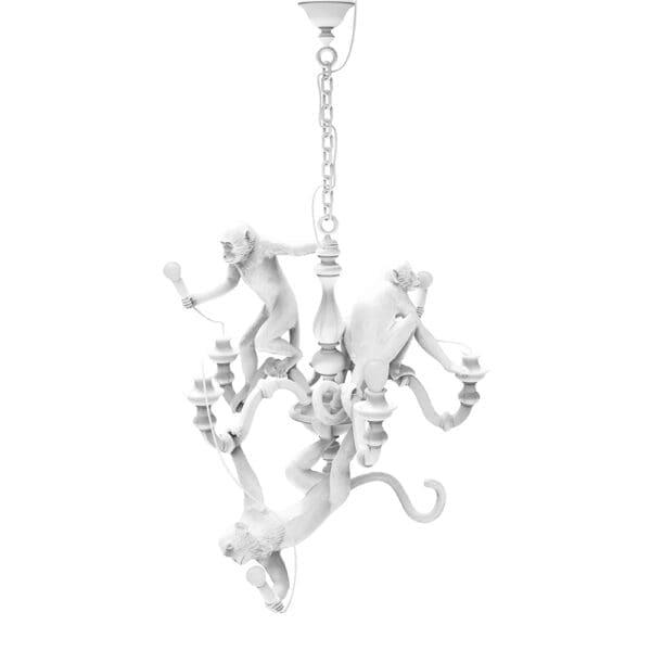 Seletti MONKEY CHANDELIER - bianco