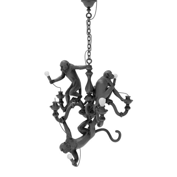 Seletti MONKEY CHANDELIER - nero