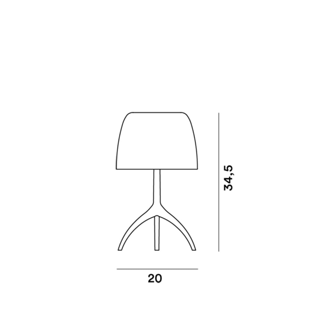 Foscarini LUMIERE small table - on/off - black and white chrome - Image 3