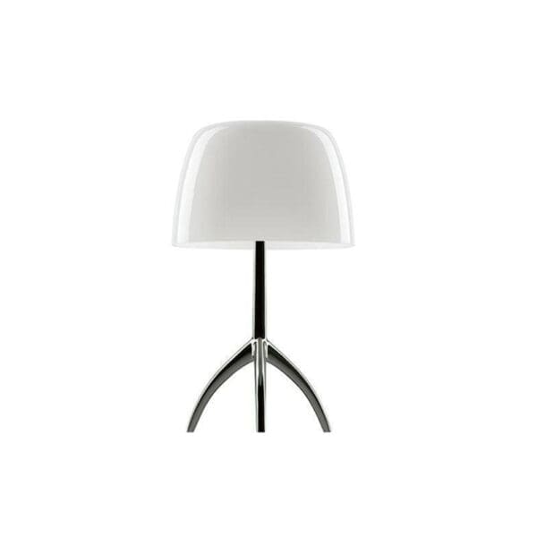 Foscarini LUMIERE small table - on/off - black and white chrome