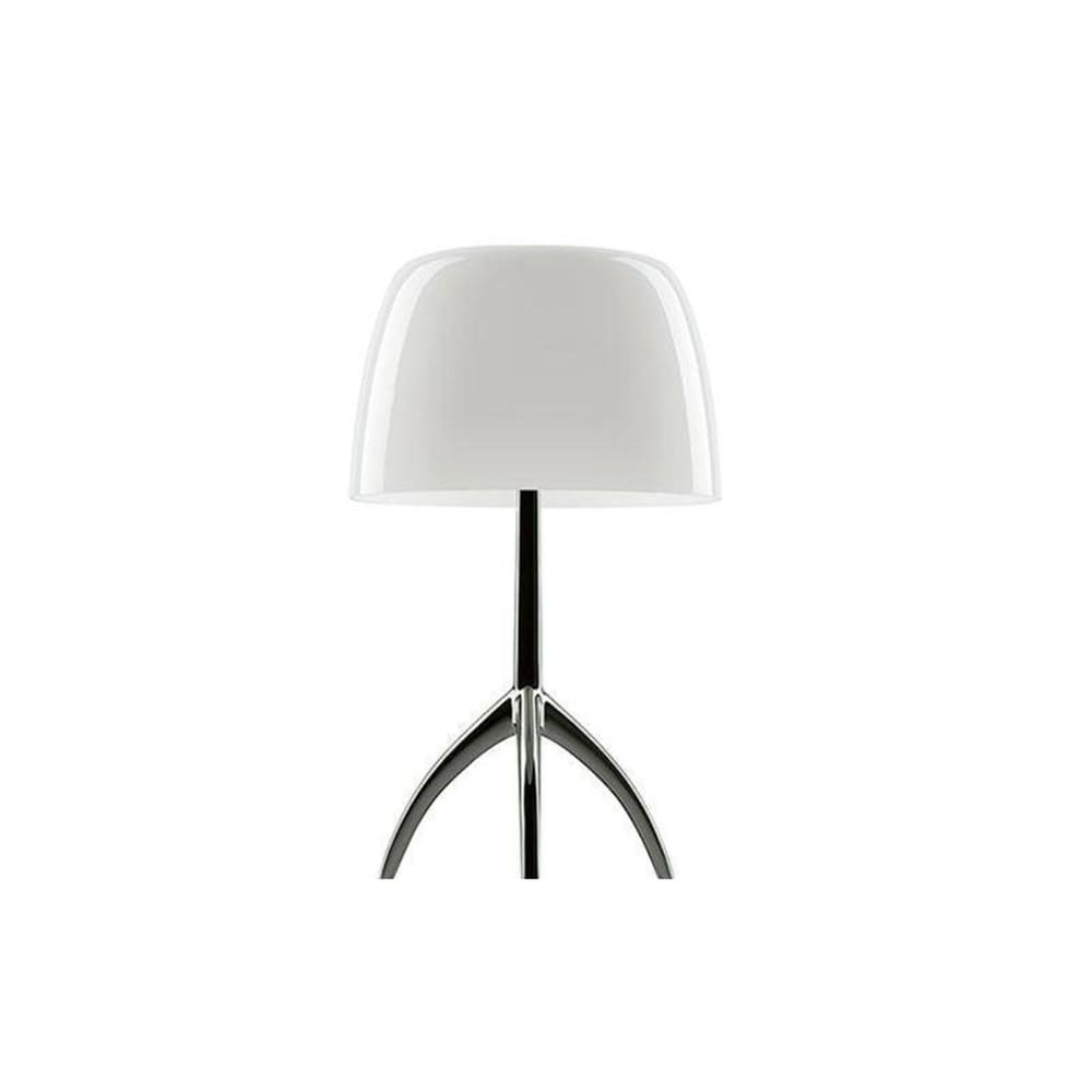 Foscarini LUMIERE small table - on/off - black and white chrome