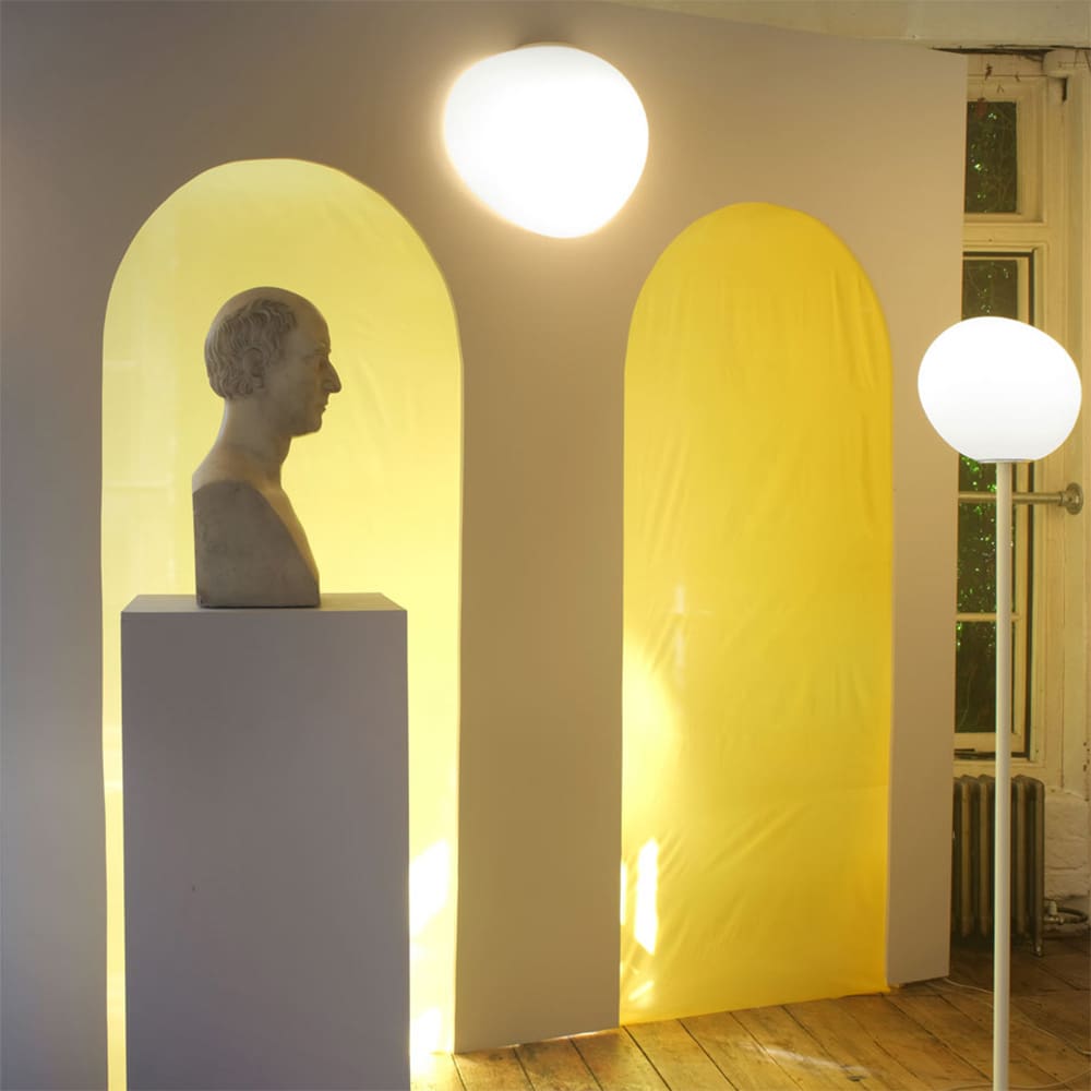 Foscarini GREGG grande semi 2 parete - grafite e bianco - immagine 2