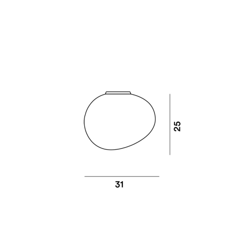 Foscarini GREGG media semi 1 parete - bianco - immagine 3