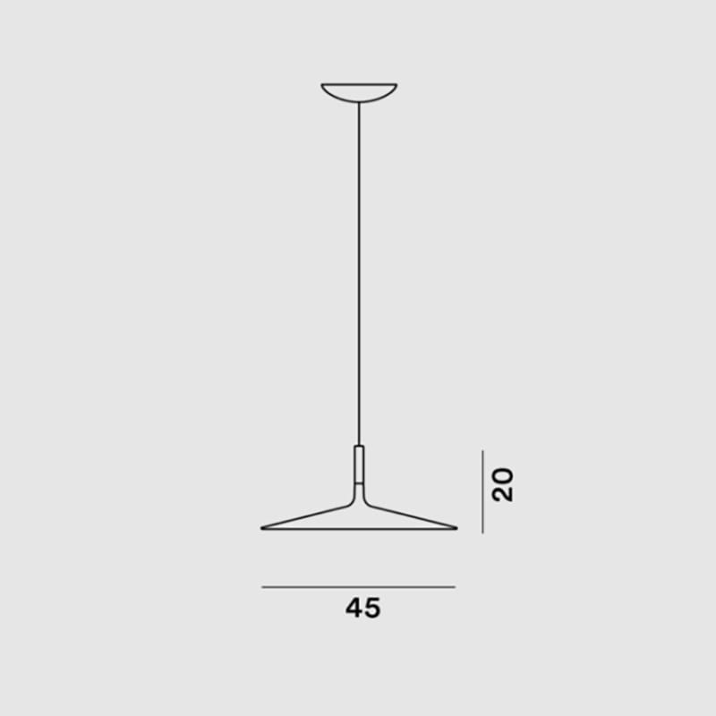 Foscarini APLOMB grande sospensione - grigio - immagine 3