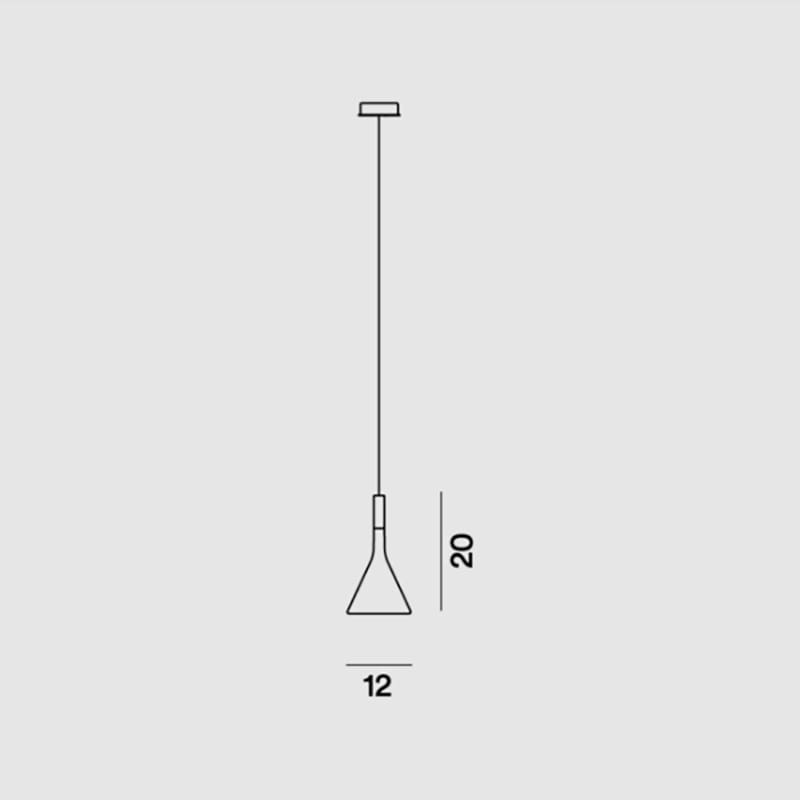 Foscarini APLOMB mini suspension - grey - Image 3