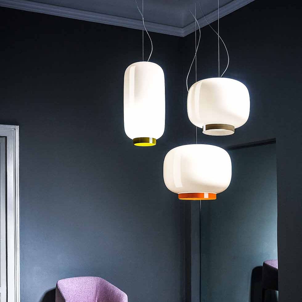 Foscarini CHOUCHIN 1 REVERSE sospensione - bianco e oro - Image 2