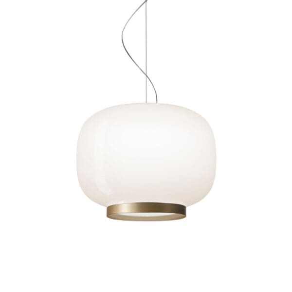 Foscarini CHOUCHIN 1 REVERSE LED sospensione - bianco e oro