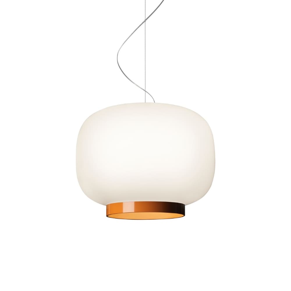 Foscarini CHOUCHIN 1 REVERSE LED sospensione - bianco e arancio