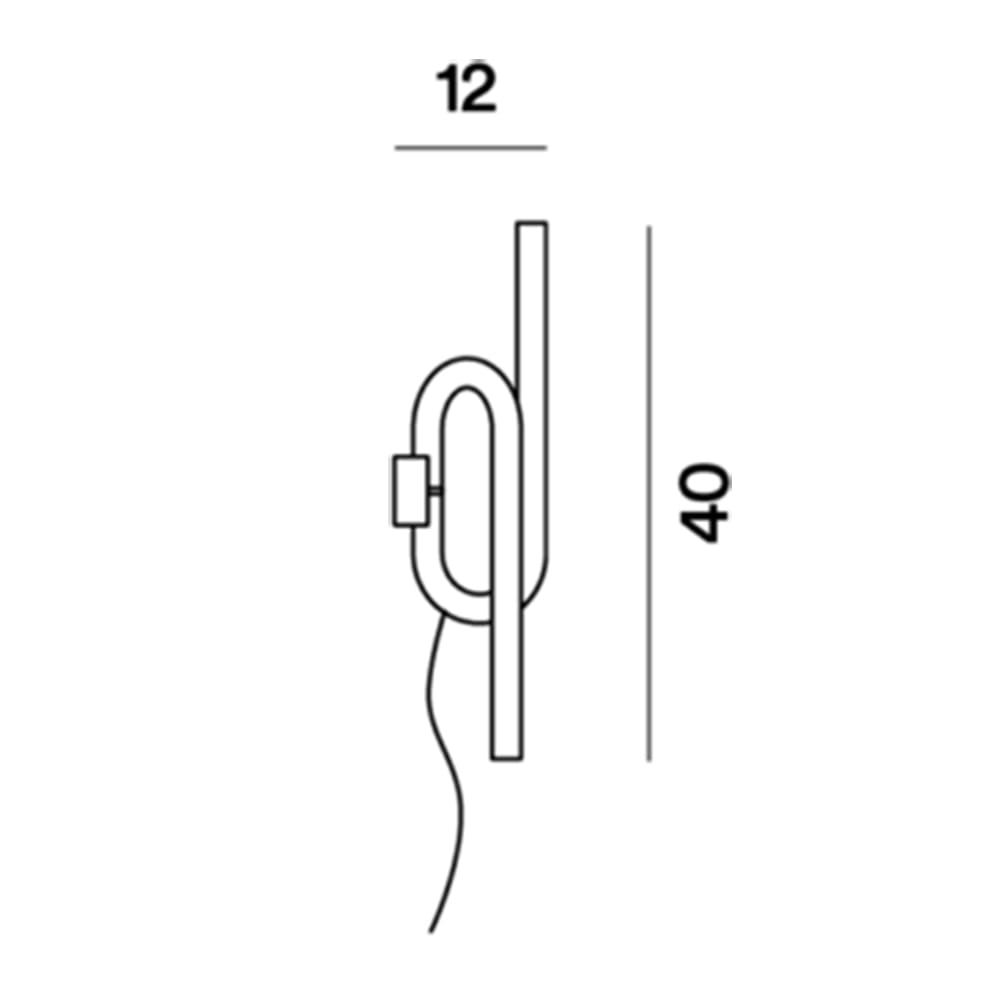 Foscarini TOBIA wall with plug - gold - Image 3