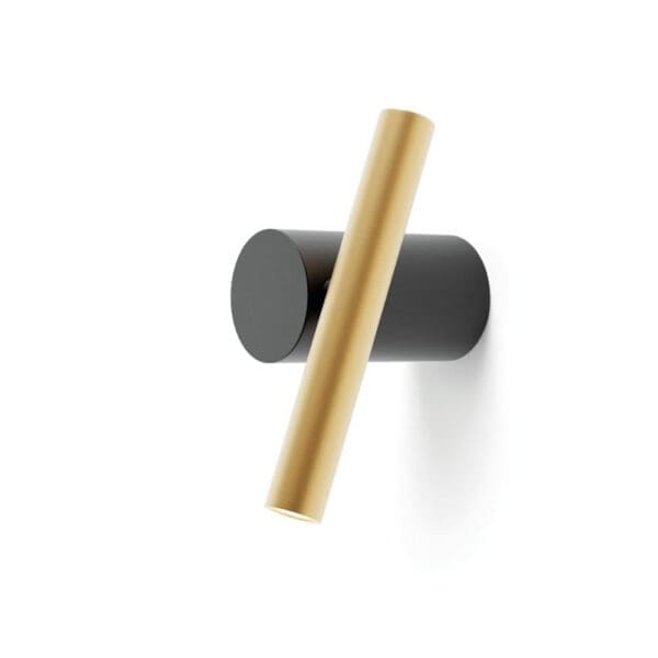 Luceplan DOI wall/ceiling - 3000K - black and brass