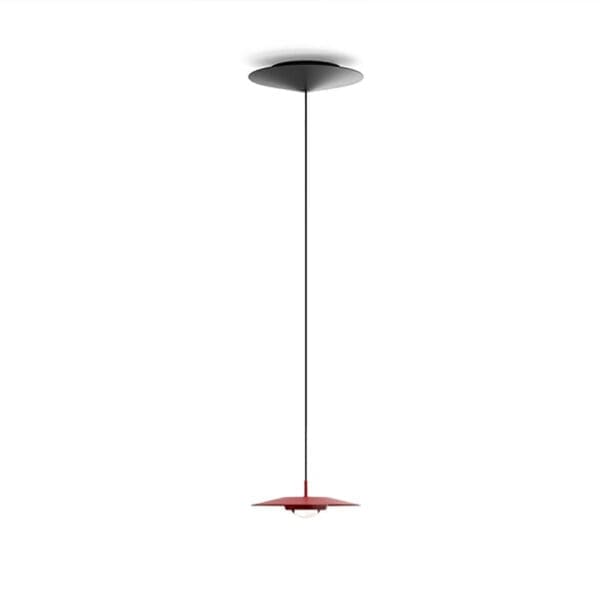 Luceplan KOINÈ sospensione Ø 20 - 2700K dimmer push DALI - rosso opaco