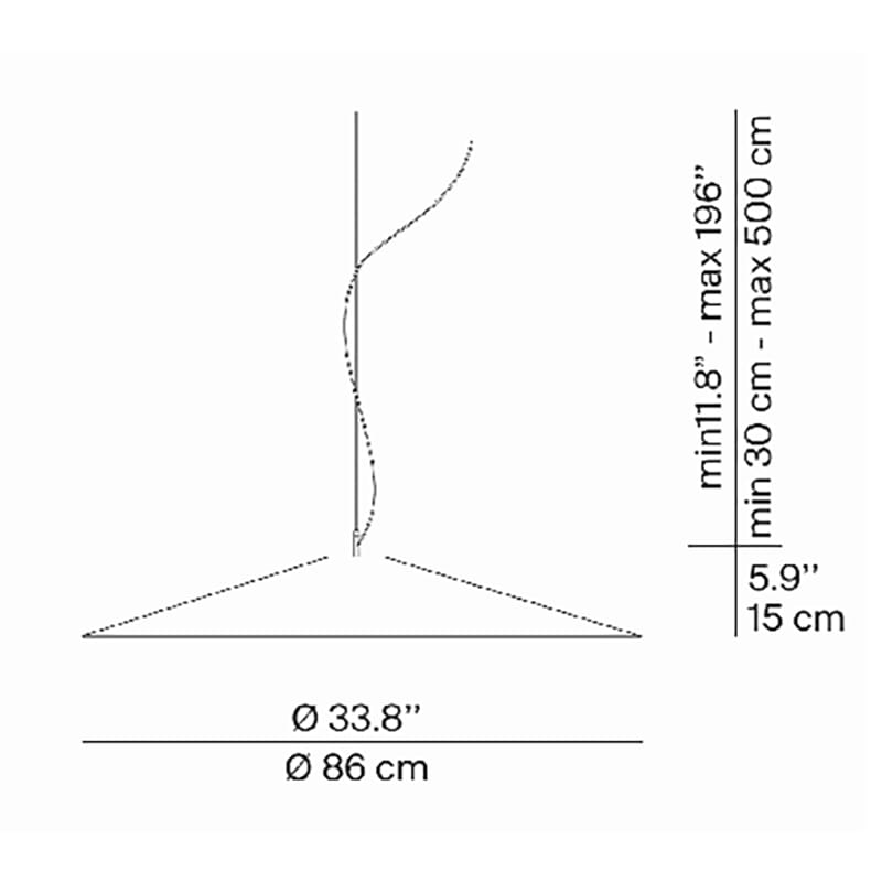 Luceplan KOINÈ sospensione Ø 86 - 2700K dimmer push DALI - bianco opaco - immagine 3