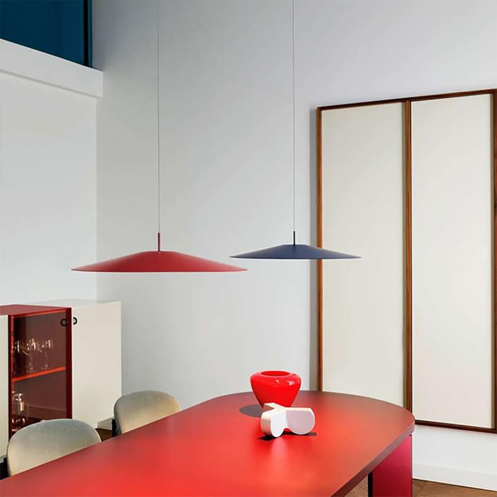 Luceplan KOINÈ suspension Ø 55 - 3000K dimmer push DALI - matt red - Image 2