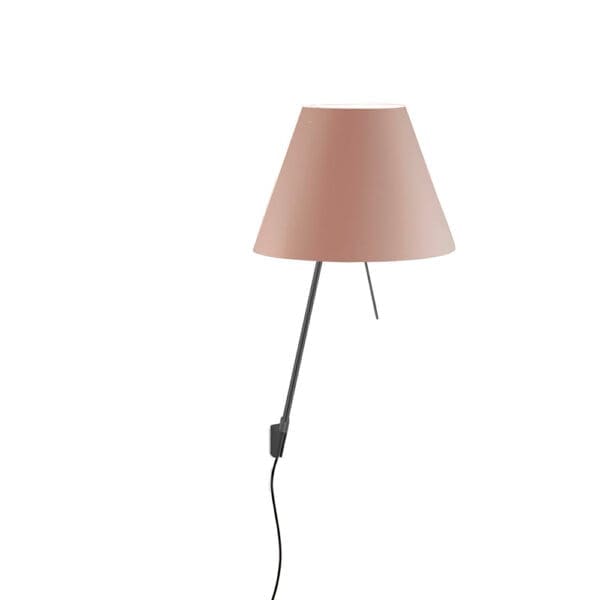 Luceplan COSTANZINA D13api wall - black body and hazelnut shade