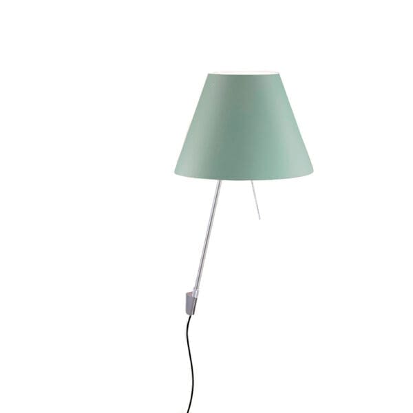 Luceplan COSTANZINA D13api wall - aluminum body and and alchemy green shade