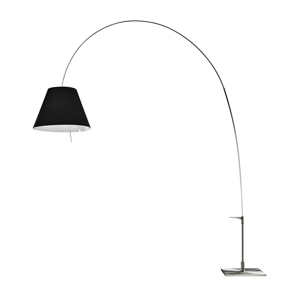 Luceplan LADY COSTANZA D13E d. terra - telescopica - corpo alluminio e paralume nero