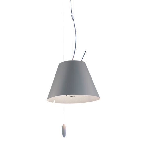 Luceplan COSTANZINA D13spi suspension - counterweight painted white and concrete gray shade